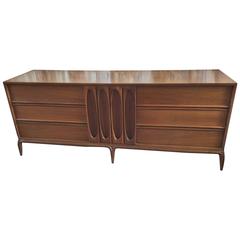 Vintage Sculptural Mid Century Modern Credenza or Dresser