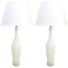 Pair of Italian Alabaster Table Lamps