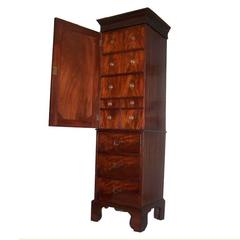 18th Century English Georgian Mahogany Wellington Chest 4
