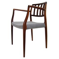 Set of Ten Very Fine Model 83 Rosewood Dining Chairs, Neils O. Moller 'Denmark'