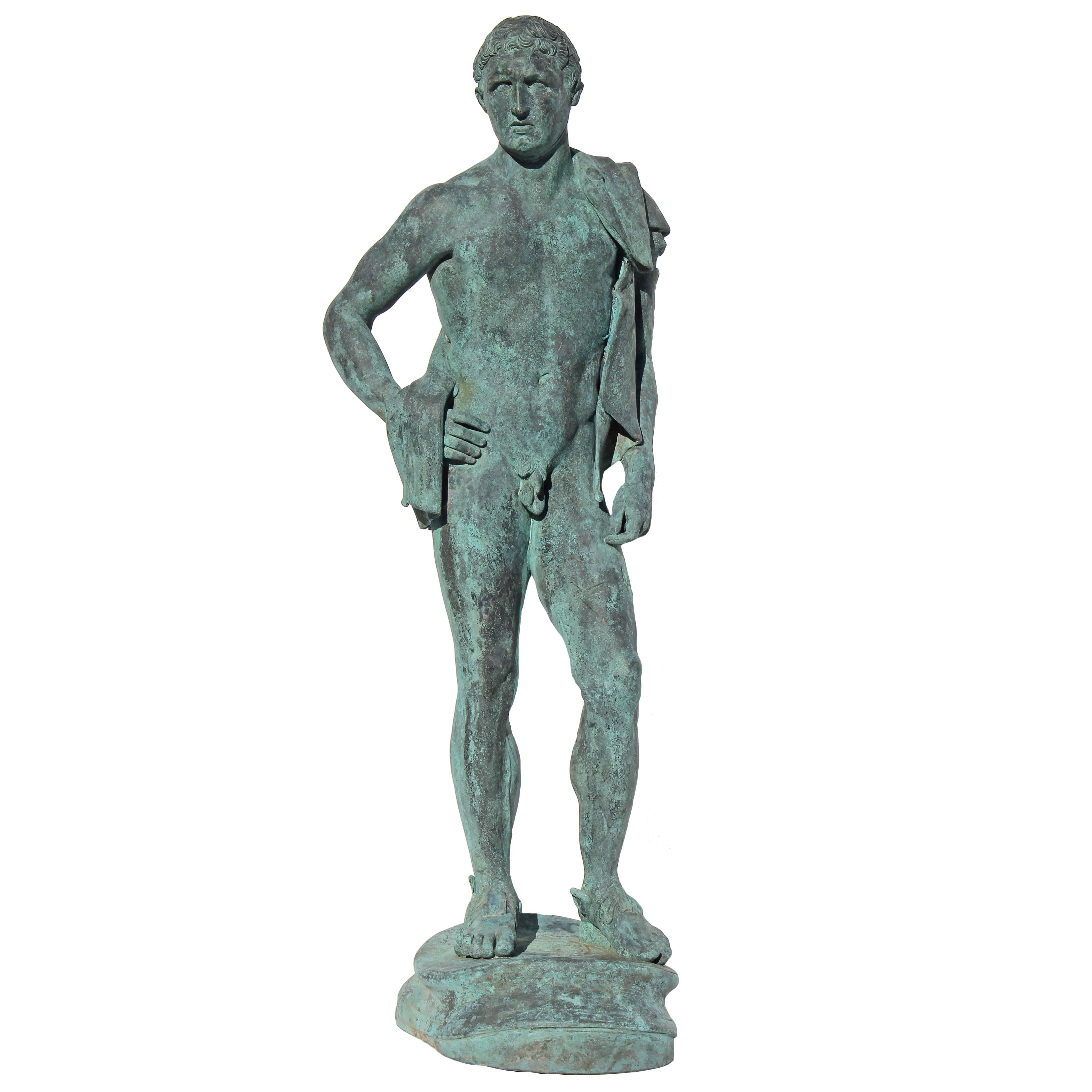 Large Bronze Sculpture  of Hermes