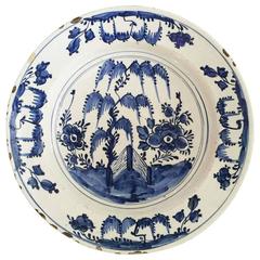 18th Century Blue and White Delft Plate