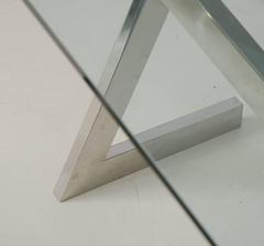 Romeo Rega 1970's chrome dining table, mid 20th century.