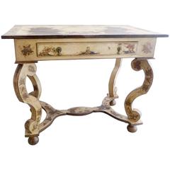 Antique Rare Italian Chinoiserie Table