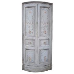 Pair of 19th Century French Painted Corner Cabinets 3