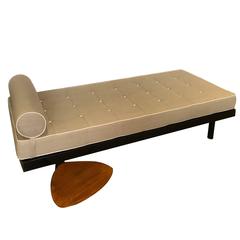 Jean Prouve, S.C.A.L. Daybed, Swivel Shelf by Charlotte Perriand France, 1952