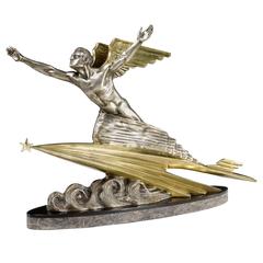 Art Deco 'Aviator' bronze, 1930s 