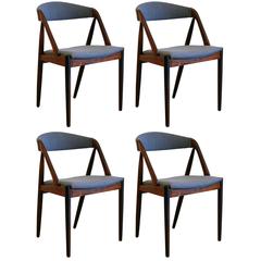 Set of 4 Vintage Danish Rosewood Model 31 Dining Chairs by Kai Kristiansen