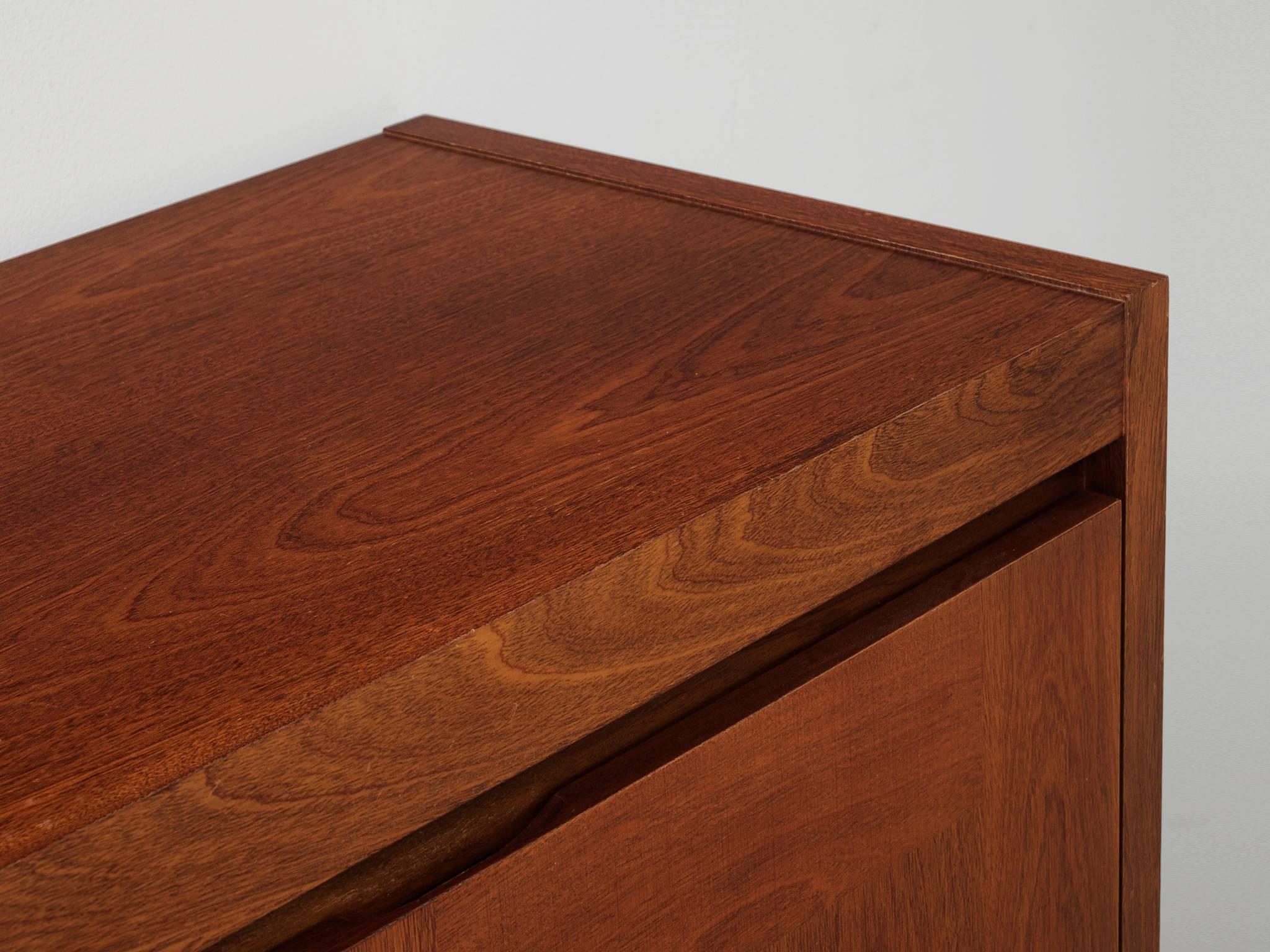 Brutalist Highboard in Mahogany 1