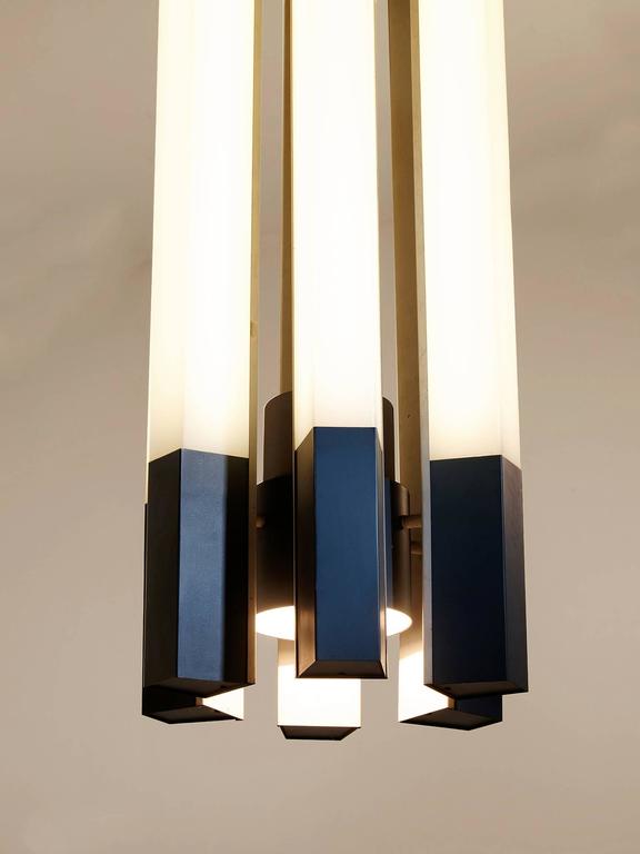 Extremely Large Fluorescent Tube Chandelier For Sale at 1stDibs