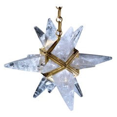 Rock Crystal Star II Chandelier by Alexandre Vossion