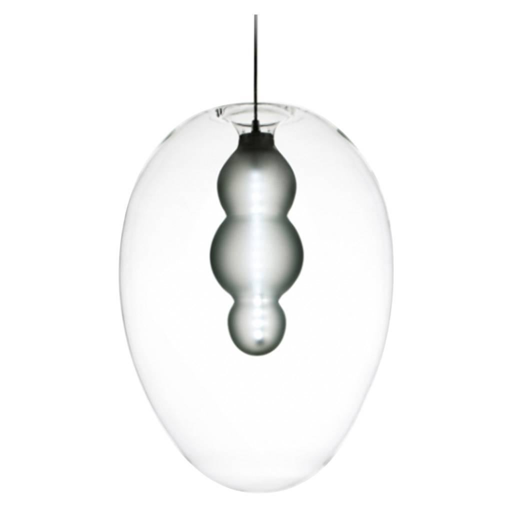 Preciosa Soul Pendant Lights by Eva Eisler, Glass Mouth-Blown in Czech Republic For Sale