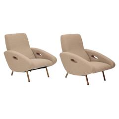 Pair of Armchairs by François Letourneur for Maurice Mourra, France, circa 1955