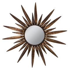 Copper-Plated Sunburst Mirror 10