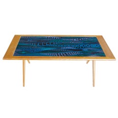 Stig Lindberg and David Rosen for Nordiska Kompaniet Enamel Coffee Table, 1955