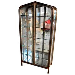 Large Iron and Glass Vitrine