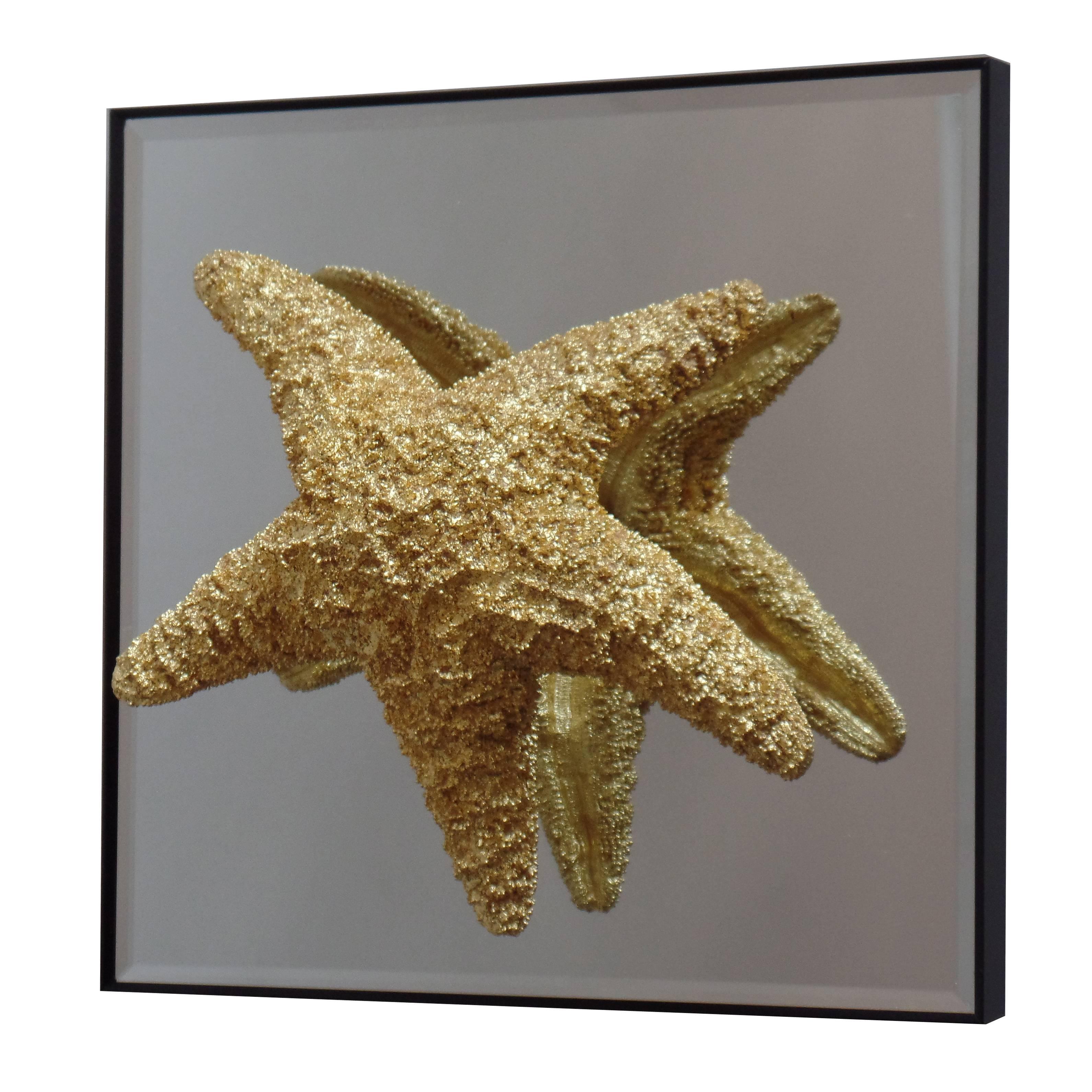 24 Starfish and Mirror Wall Decorations For Sale