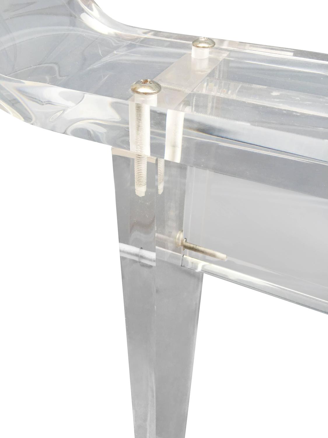 MidCentury Lucite Towel Rack For Sale at 1stdibs