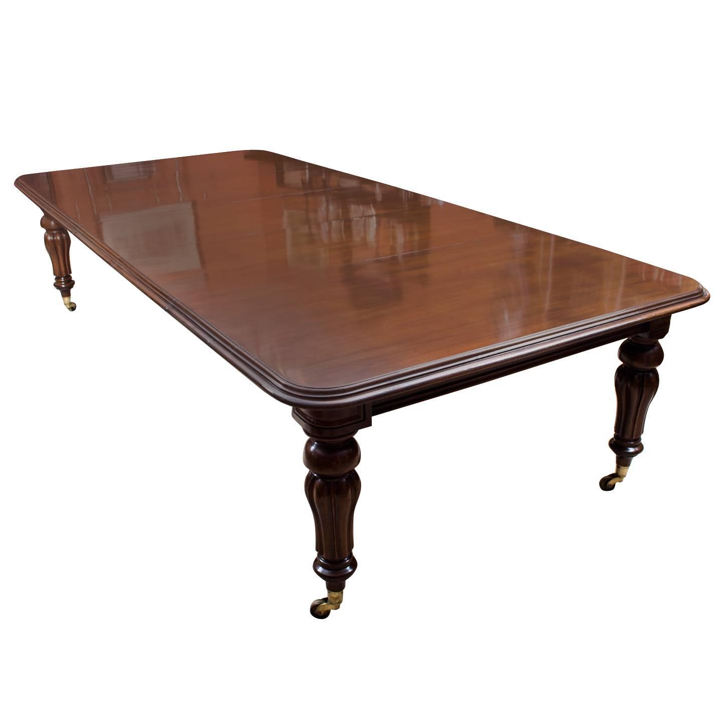 Antique Victorian Mahogany Dining Table, circa 1850 at 1stdibs