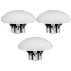 1970s Sergio Mazza 'Magnolia' Table Lamps for Quattrifolio