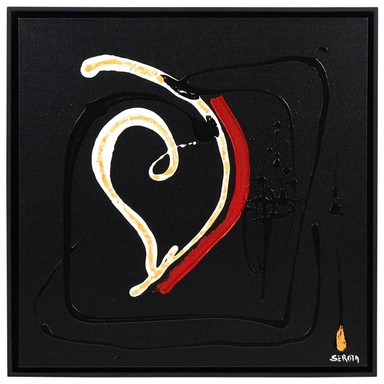 "Heart Chakra” Original Mixed-Media Painting by Alan Serota