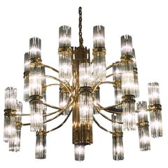 Stunning Italian Mid Century Modern Chandelier by Gaetano Sciolari