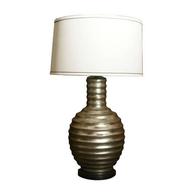 One Silvered Bee Hive Lamp For Sale