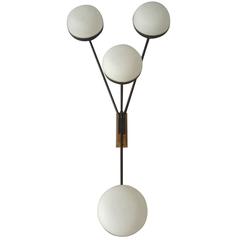 Rare Asymmetric Ceiling or Wall Lamp by Maison Arlus 6