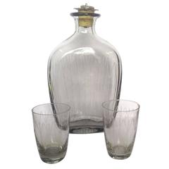 Danish Modern Schnapps Decanter and Glasses 9