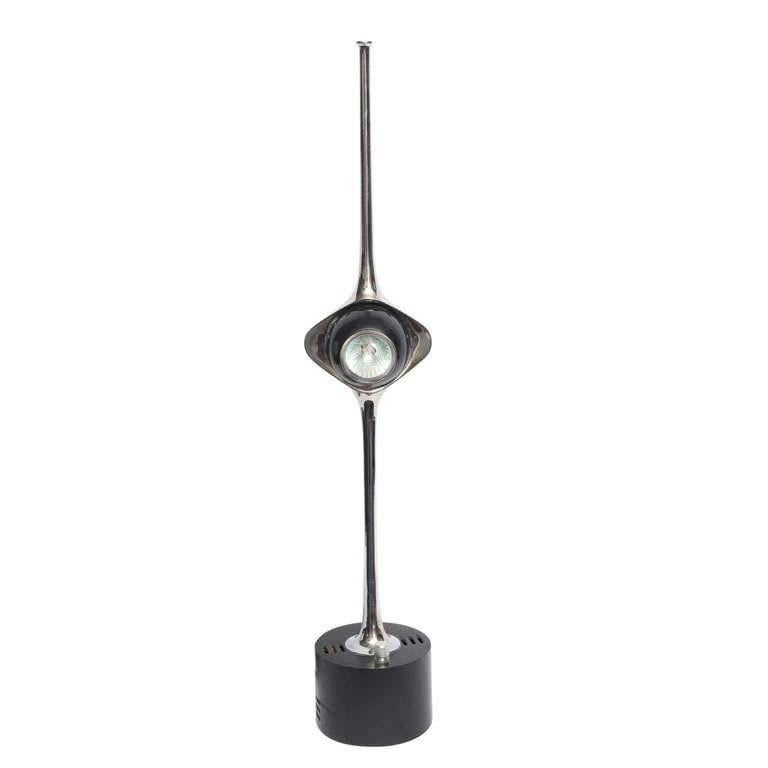 Sculptural Cobra Table Lamp with Adjustable Eyeball