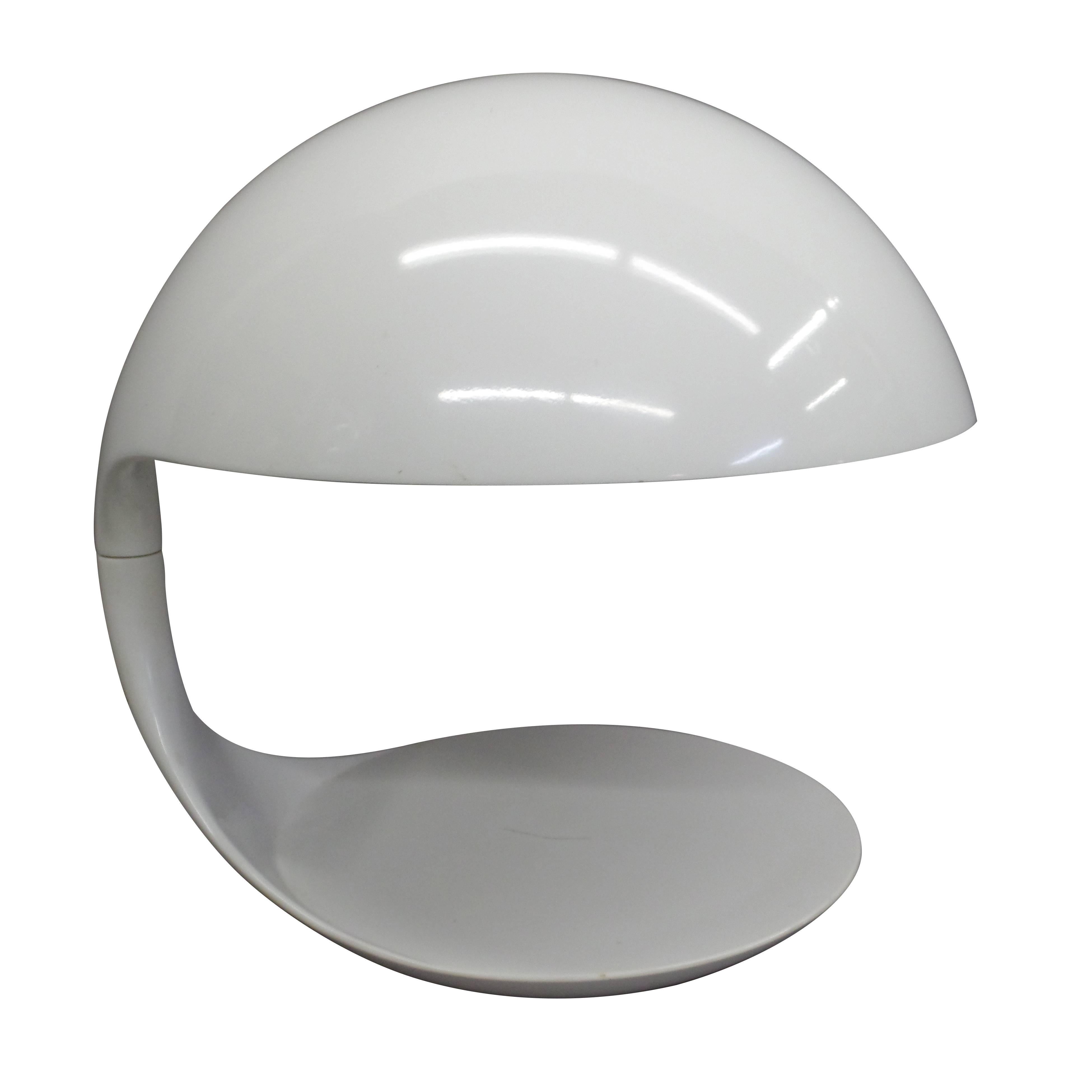 Iconic Italian Design 'Cobra' Table Lamp by Elio Martinelli