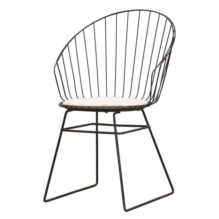 Cees Braakman And A Dekker Wire High Back Vanity Stool At 1stdibs Cees Braakman And A Dekker Wire High Back Vanity Stool For
