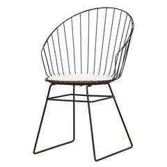 Cees Braakman and A. Dekker Wire High Back Vanity Stool