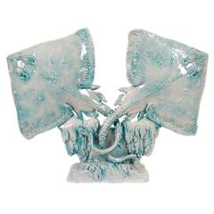 French Art Deco Period Sculpted Porcelain Stingrays by Lucien Alliot, circa 1930 11