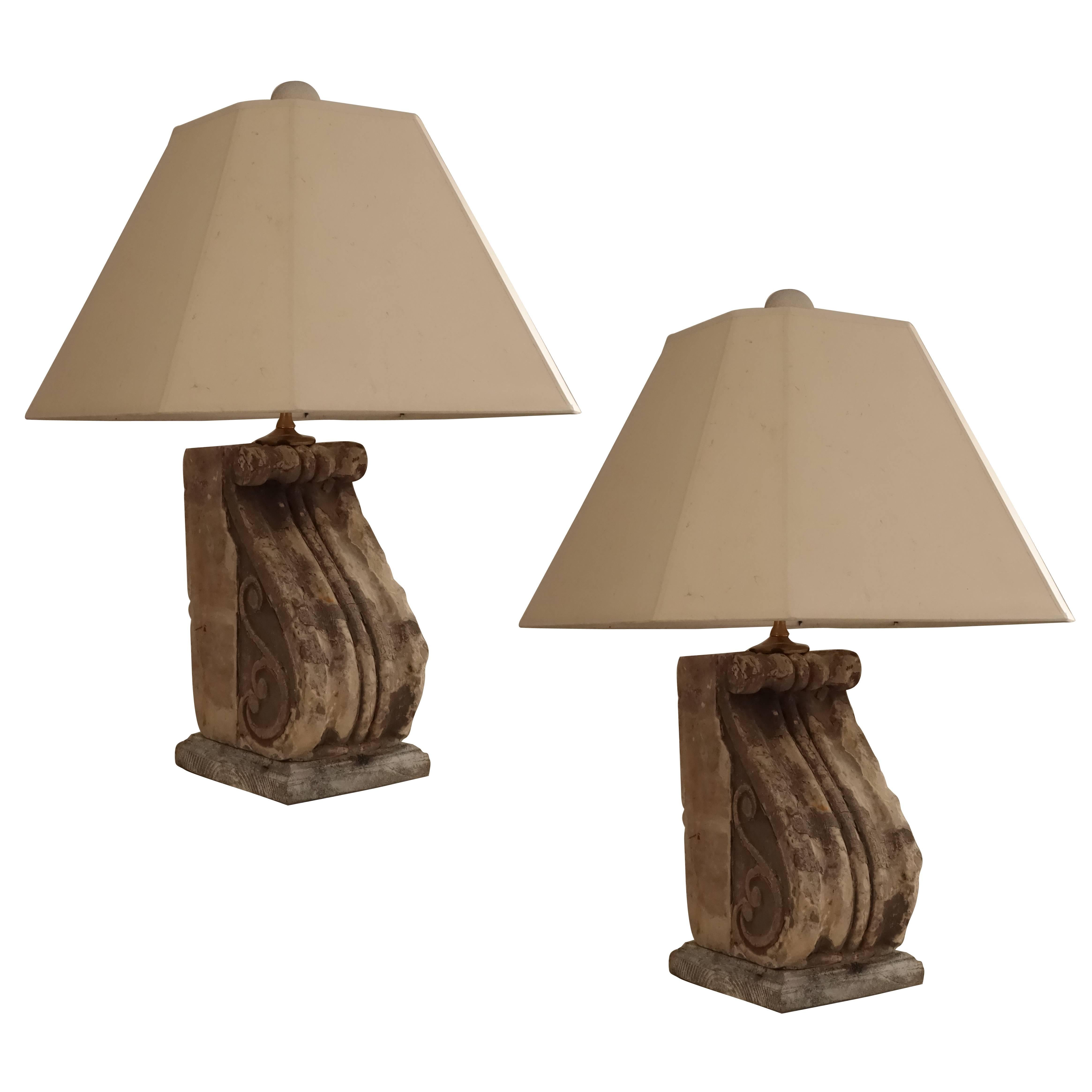 French Stone Lamps For Sale