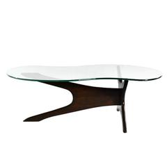 Asymmetric Walnut Coffee Table