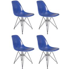 Vintage Blue Eames Herman Miller Chairs 11
