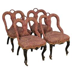 19th Century Group of Four Italian Chairs