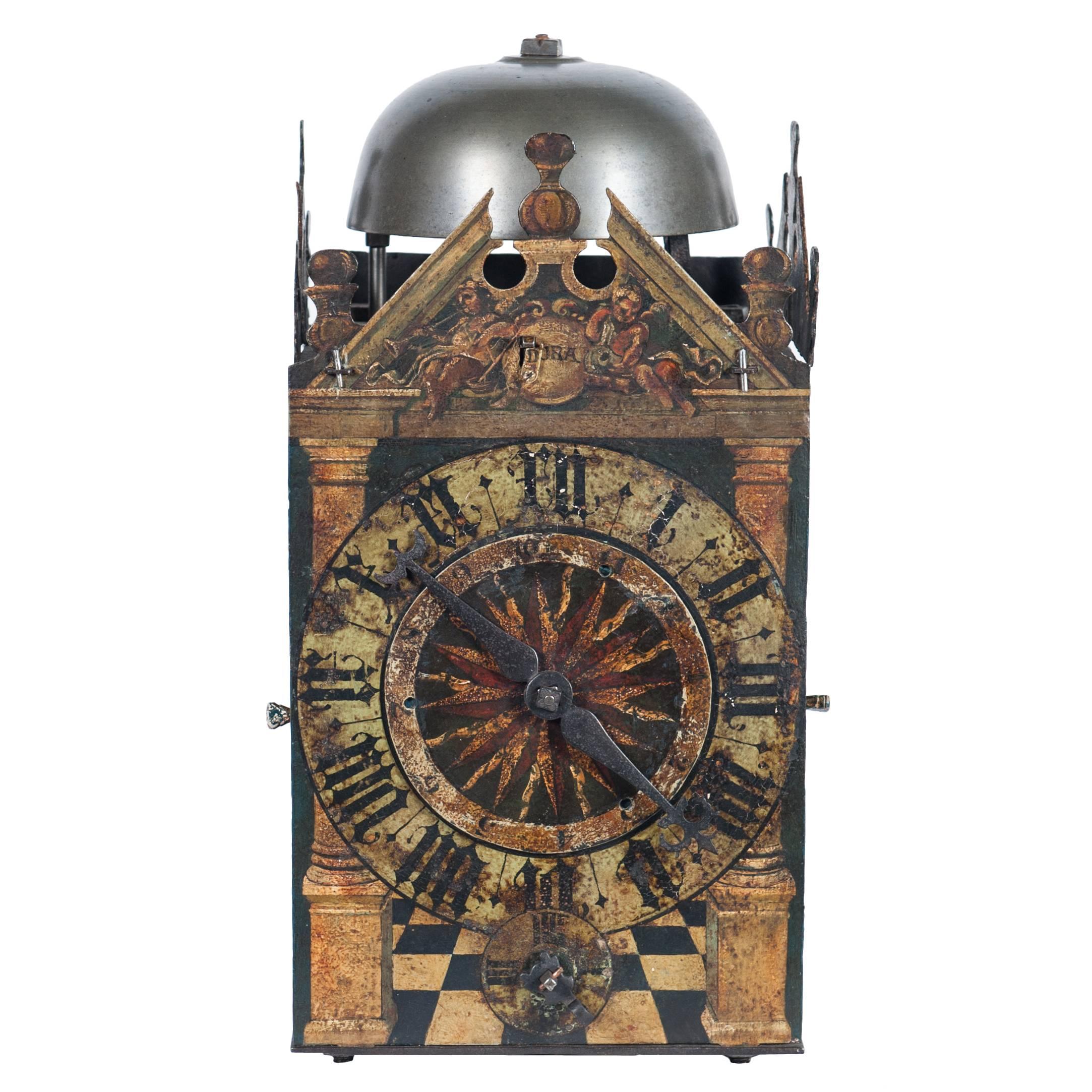 Very Early German Late 16th Century Chamber Clock, Circa 1580 For Sale