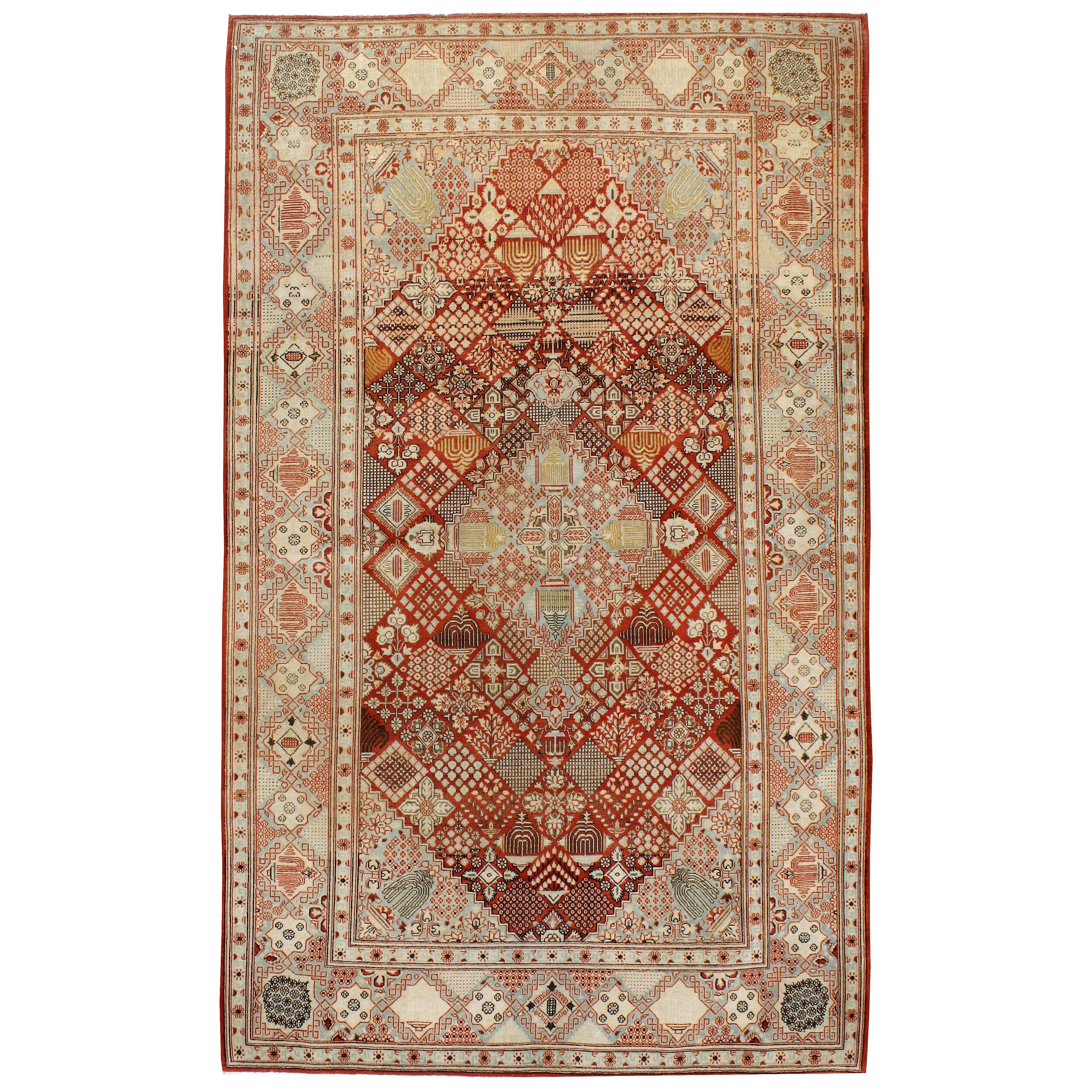 Antique Persian Kashan Rug For Sale