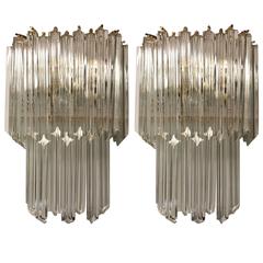 Pair of Italian Mid-Century Venini Sconces 3