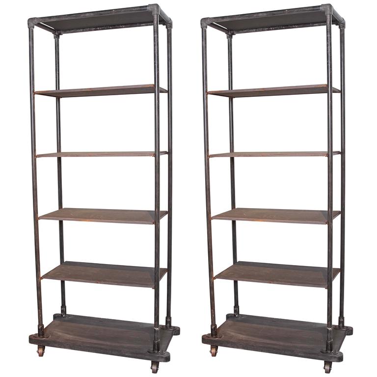 French Industrial Open Shelf Etagere at 1stDibs
