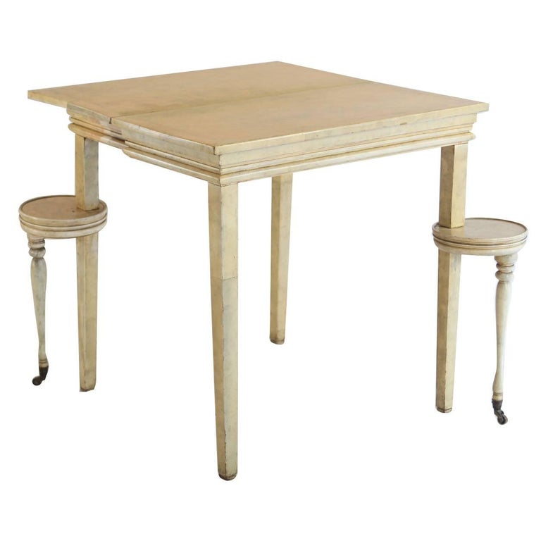 Folding Parchment Game Table at 1stDibs