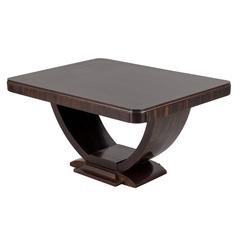 Elegant French Art Deco Dining Table in Macassar Ebony, circa 1920 6