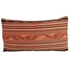 Vintage Turkish Woven Textile Bolster Decorative Pillow 10
