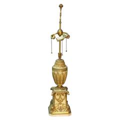 Antique E. F. Caldwell Gilt Bronze Lamp