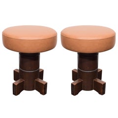 Vintage Mahogany Stools