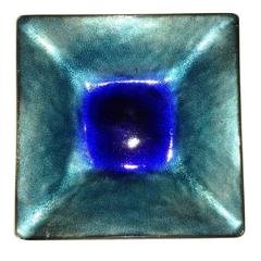 A Gio Ponti designed tray in enamel signed De Poli