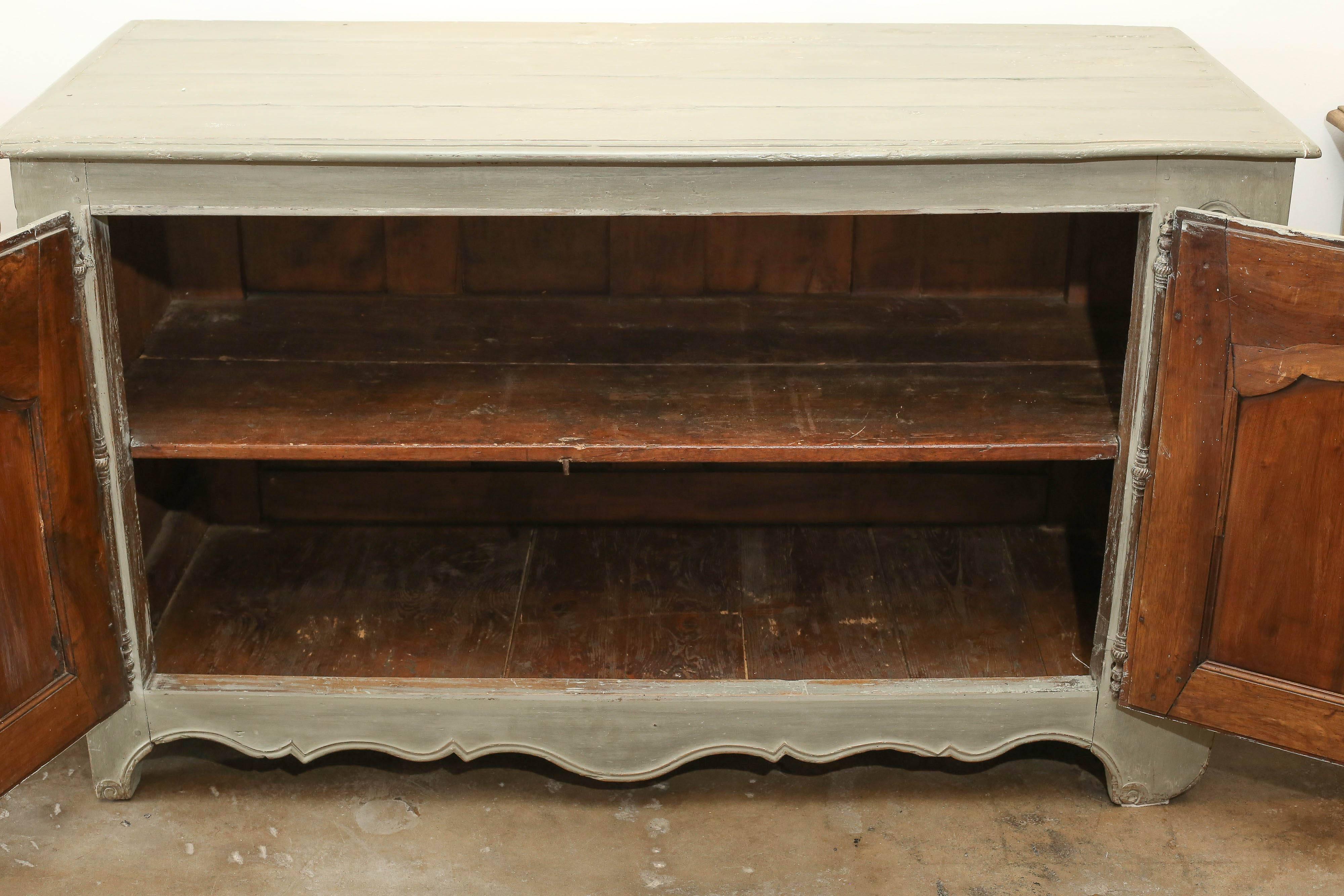Antique 18th Century Louis XV Painted Buffet For Sale 3