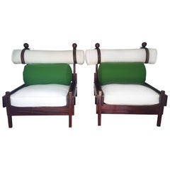 Pair of Tonico Rosewood Chairs by Sergio Rodrigues